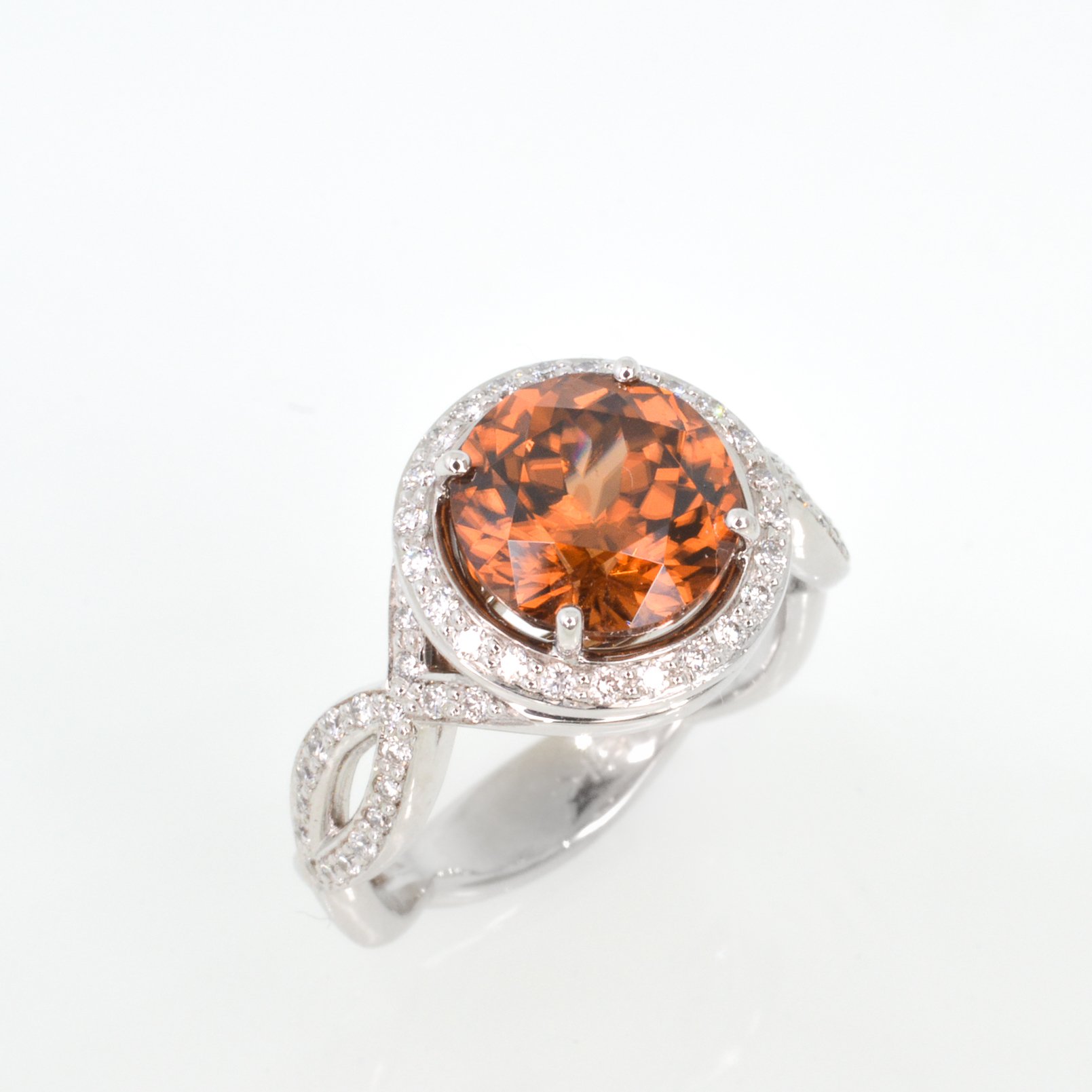 3.30ct Rose Zircon Ring — The Gem Vault 3.30ct Rose Zircon Ring — The Gem Vault